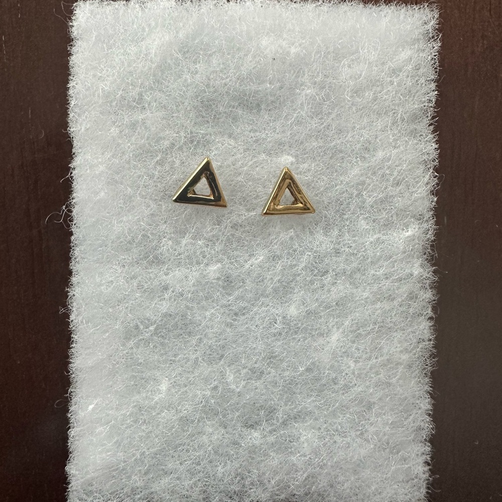 Uncommon James Gold Triangle Earrings